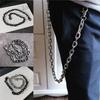 Готика Панк Хип-хоп Цепь Металлический Сплав Металлическая Цепь для Брюк Модные Брелоки Для Женщин Мужчин