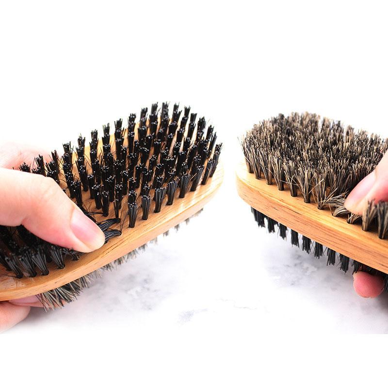 Bristle Beard Brush Men's Beard Styling Brush Solid Wood Beard Styling Tools