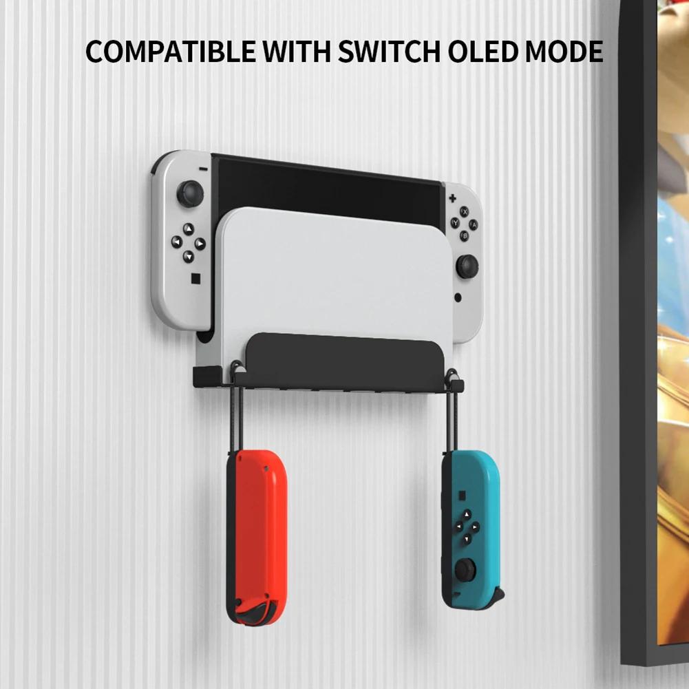 Настенный держатель для док-станции консоли Nintendo Switch, плавающий кронштейн для настенной полки для Nitendo Switch, подставка для хранения OLED-дисплеев