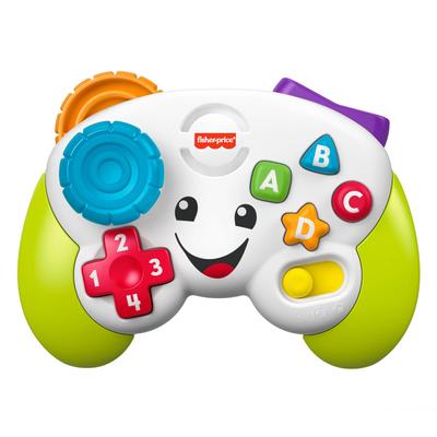Fisher Price двуязычный игровой контроллер игрушка для малышей/малышей развивающая/обучающая игрушка цифры английский язык от 6 месяцев и старше JFH38