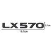 ZAG1 2026 Hot Interior Stickers ABS For Lexus LX470 LX570 Logo IS300 ES250 ES350 IS250 CT200H GS350 NX200T Car Rear Trunk Emblem Badg