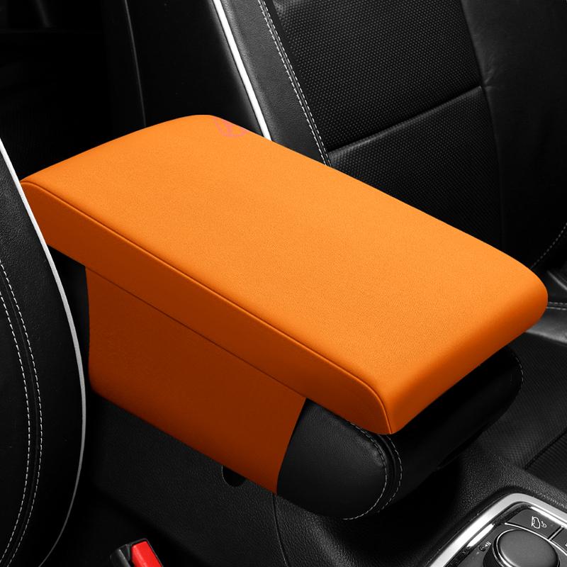 Leather Car Central Armrest Pad Center Console Styling Armrest Comfortable Arm Rest Seat Protective Pad Mat Cushion Pillow