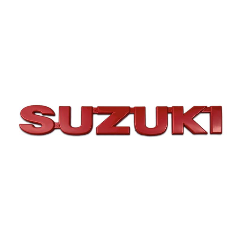 for SUZUKI Swift Metal Alloy Car Front Emblem Rear Trunk Logo 3D Badge Steering Wheel Sticker Modified Letter Decoration 1ET