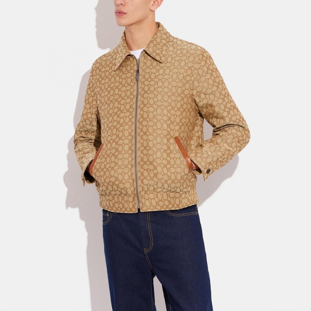 Coach Куртка двусторонняя Heritage Tan Signature Beige