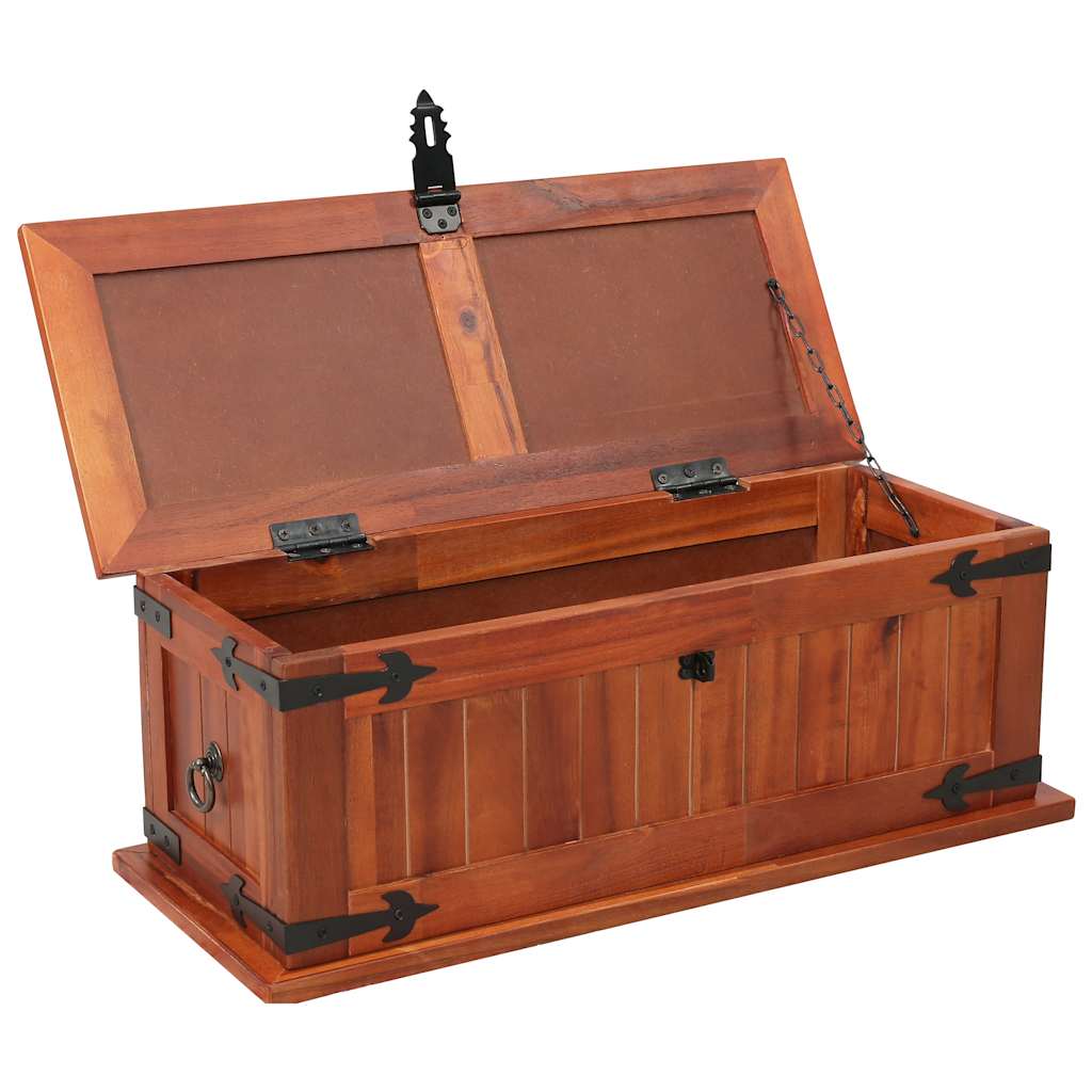 Storage Chest 60 x 25 x 22 cm Solid Acacia Wood