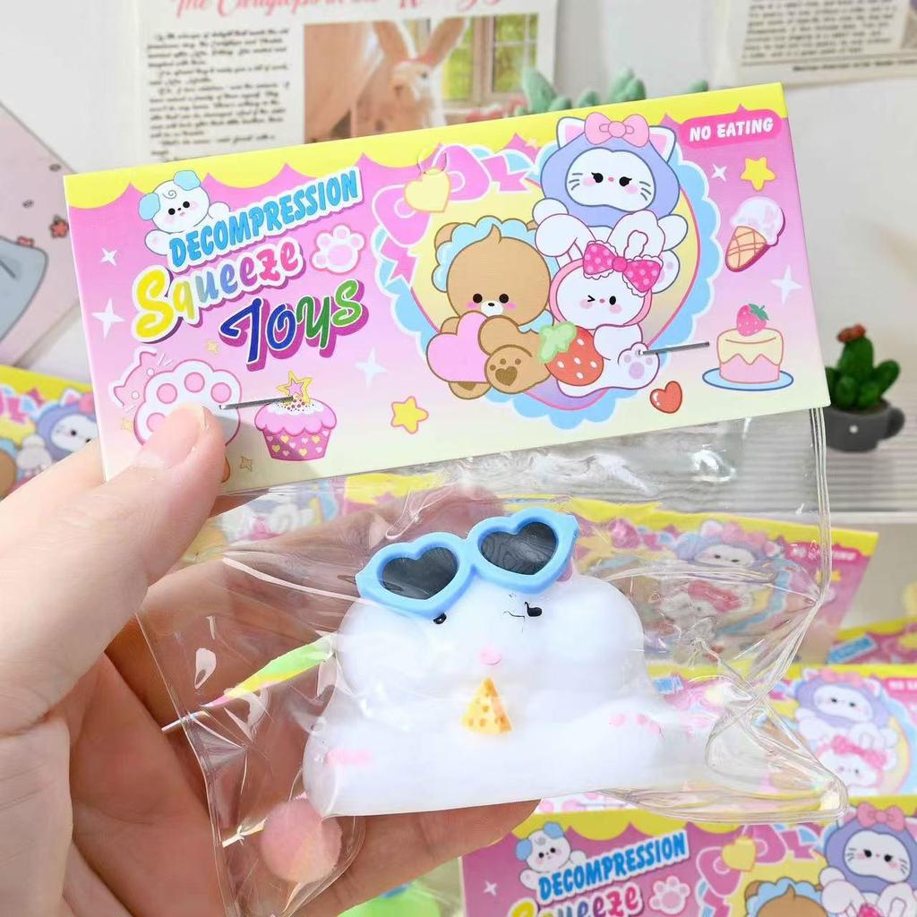 Очаровательная игрушка-сквиши Вест Хайленд Терьер - Мультяшный щенок в стиле Xiaohongshu для снятия стресса