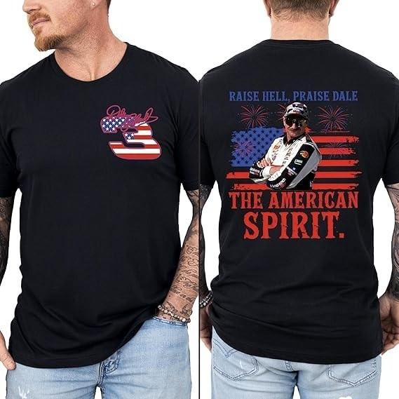 Dale Earnhardt T-Shirt Raise Hell Praise Shirt Unisex Cotton Tee Black