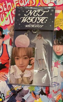 [Б/У] NCT Wish Wishlist Акриловый брелок Sakuya, Бонусная коллекционная карточка