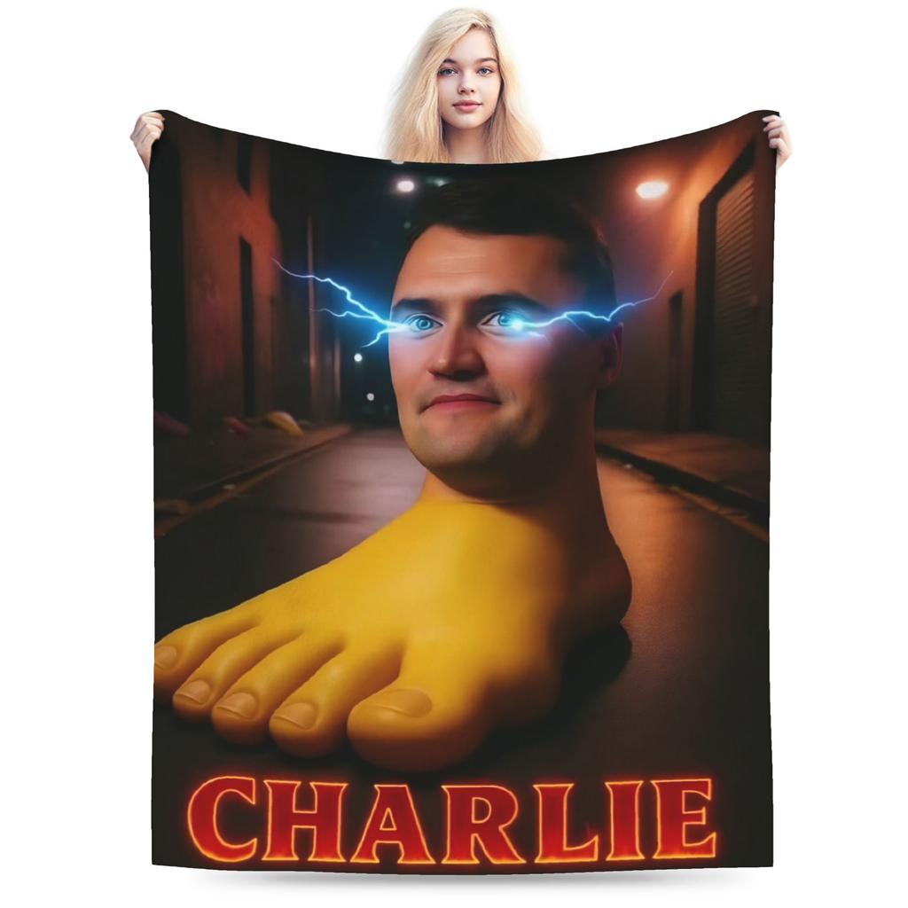 Charlie Kirk Blankets Coral Fleece Plush All Season Multifunction Lightweight Thin Throw Blanket for Bed Office Bedding Throws