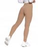 Women's High Waist Ribbed Leggings Fashionable Sporty MORAJ L/XL MOCCA