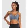 Спортивный бюстгальтер со сборками Iron Blue B2a7a Uctm