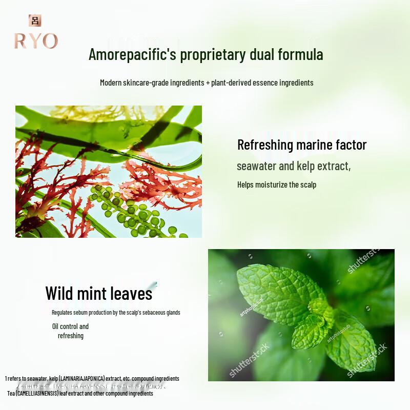 Ryo Зеленый шампунь для контроля жирности и очищения