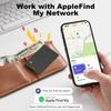 [Сертифицировано Apple MFi] Карта-трекер для кошелька с поддержкой Apple Find My (Только iOS) Перезаряжаемые Bluetooth-метки для отслеживания воздуха, Искатель кошелька, Водонепроницаемые IP68, GPS