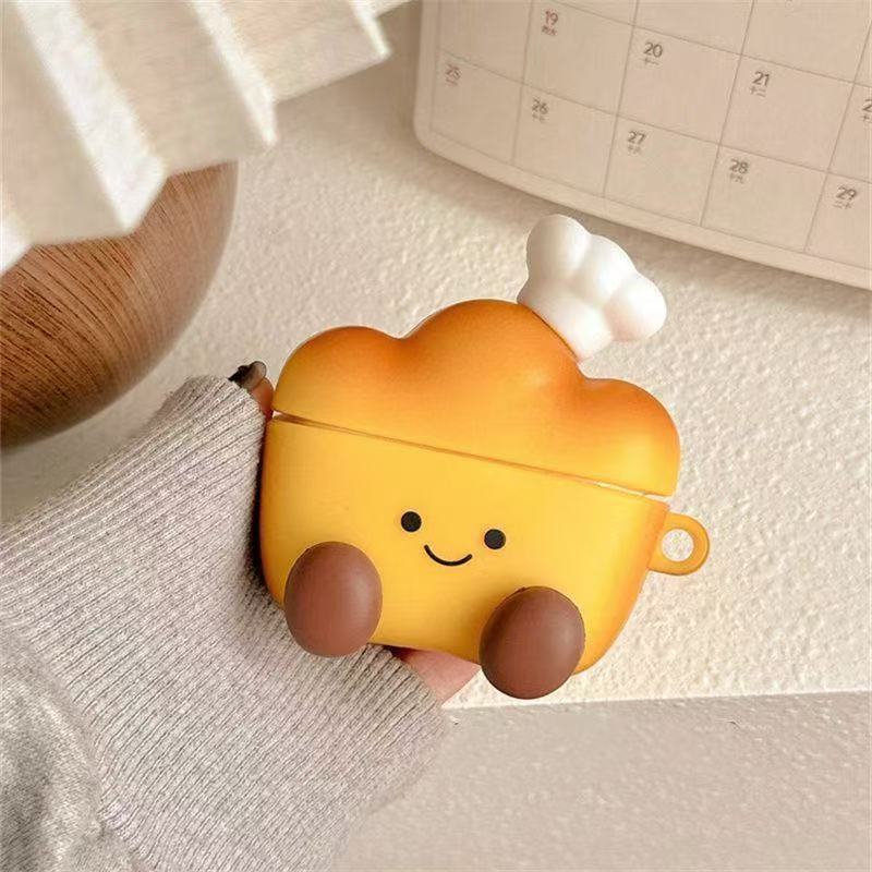 Забавный хлебный шеф-повар для защитного чехла AirPods 1-го поколения, 1-го поколения, 1-го поколения Pro1, чехол для Bluetooth-гарнитуры Apple, милый