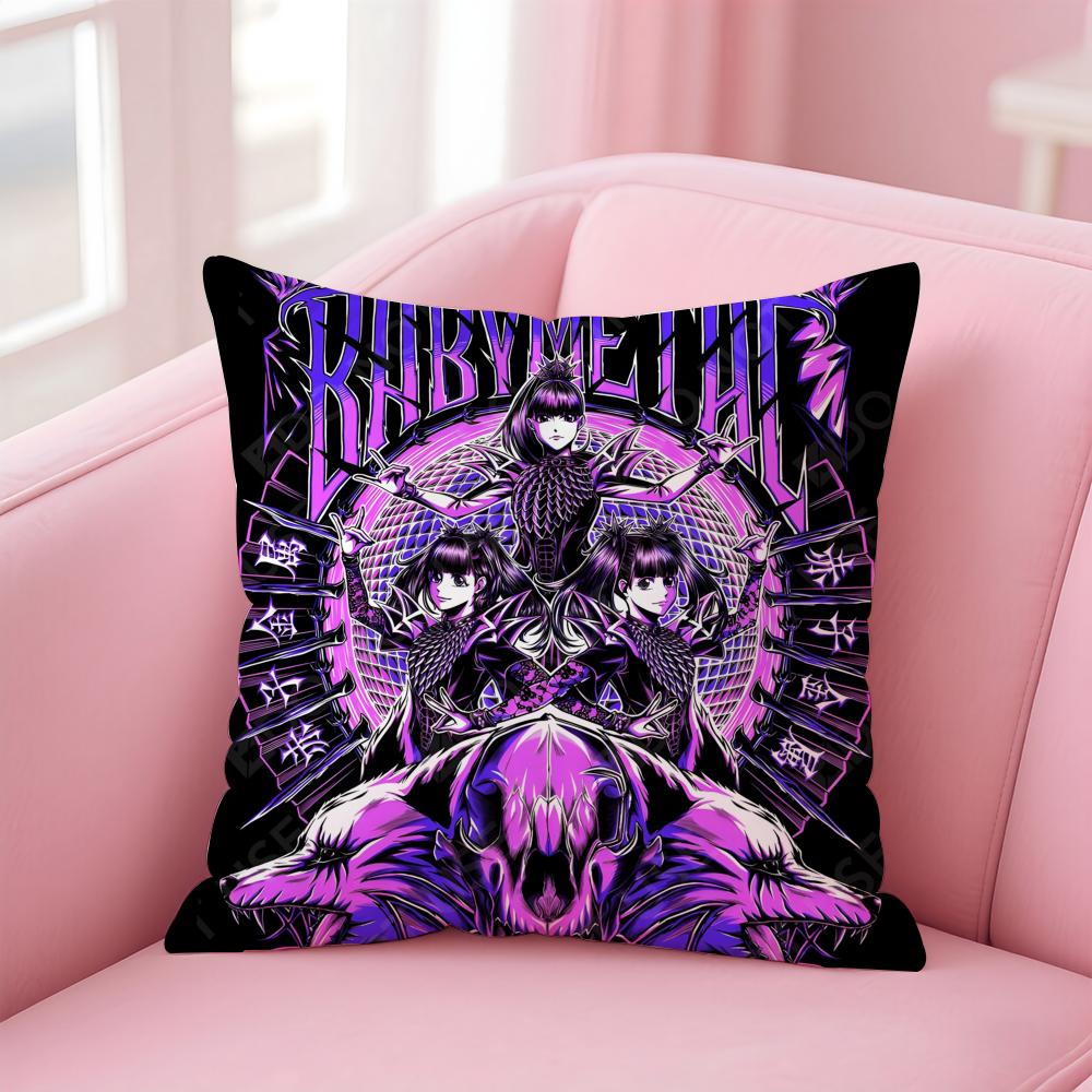 Girlgroup Metal BBBabymetal Cushion Cover Pillow Case Soft Skin Friendly Fabric Comfort Concealed Zipper