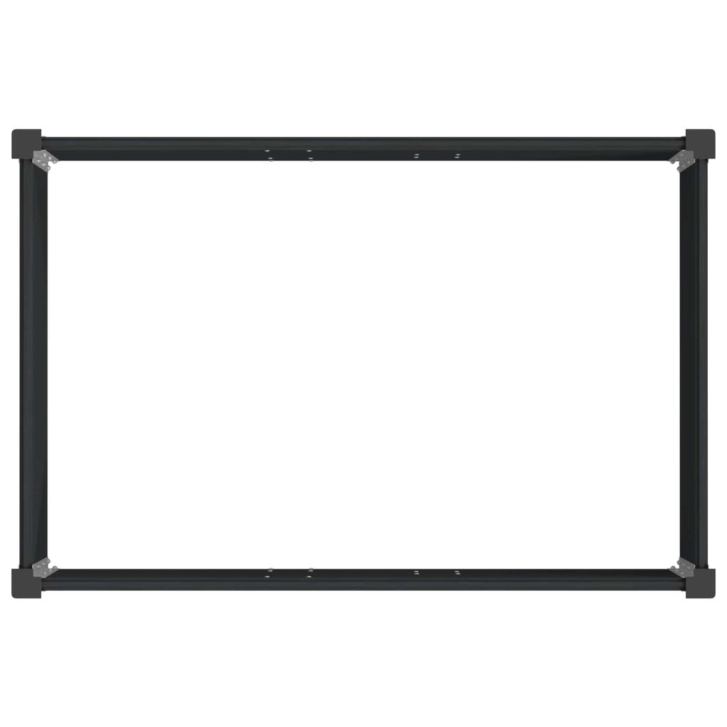 Raised Garden Bed Black 50 x 30 x 36 cm