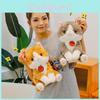 Adorable Big Face Cat Plush Toy Soft Stuffed Animal For Kids Bedroom Decor