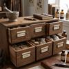 20 Pcs Metal Drawer Label Holder Multi Colors Vintage Label Frame  Warehouse Shelf Marking