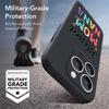Магнитный Чехол Для Magsafe Для iPhone 17 Pro Max Цветной Принт с Буквами Мягкий Силиконовый Задний Чехол Для Телефона Для iPhone 16 15 14 13 Pro Max 16e 17e