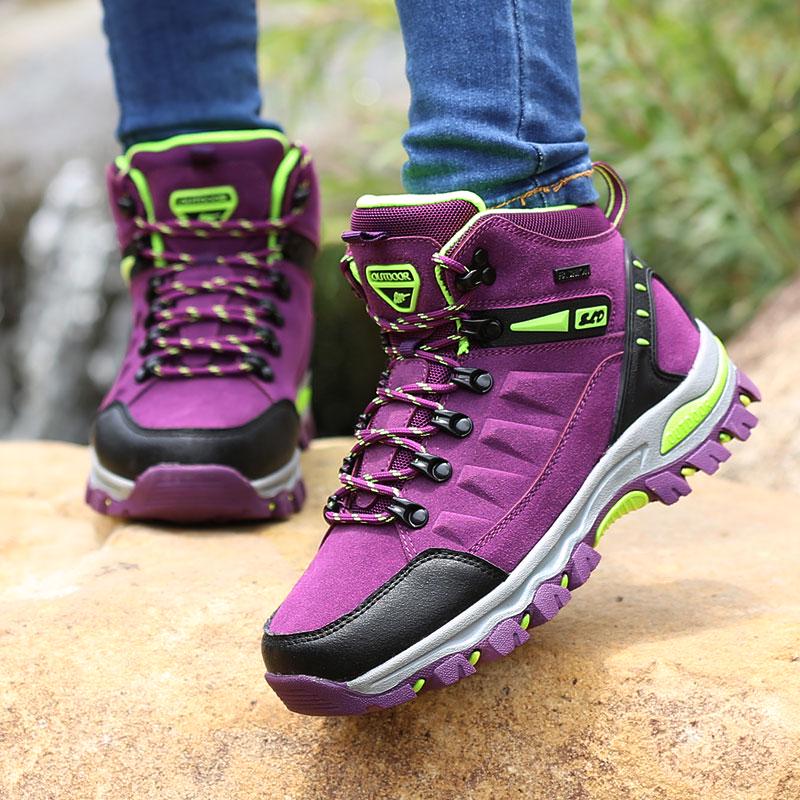 GOFFUN Men Hiking Shoes High Quality Sneakers Autumn Winter Trekking Mountain Waterproof Climbing Athletic Outdoor Sport Shoes Boots