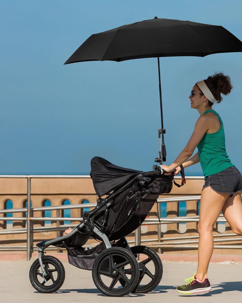 NEDIEA Велосипедный зонт Зонт для прогулочной коляски Велосипедный зонт от солнца Вращающийся Регулируемый Без сборки Легкий Держатель для зонта для Электрического и Рыболовного Держатель, Подставка,