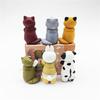 Hand Cute Kitten Fashion Mini Simple Rabbit Raccoon Cow Doll Decoration Model