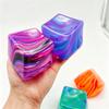Needoh Красивая Сенсорная Игрушка с Градиентным Мраморным Вихрем Мальтоза Медленно Поднимающаяся Сквиши Снятие Стресса Сжимание Анти-Тревожность Досуг Подарок