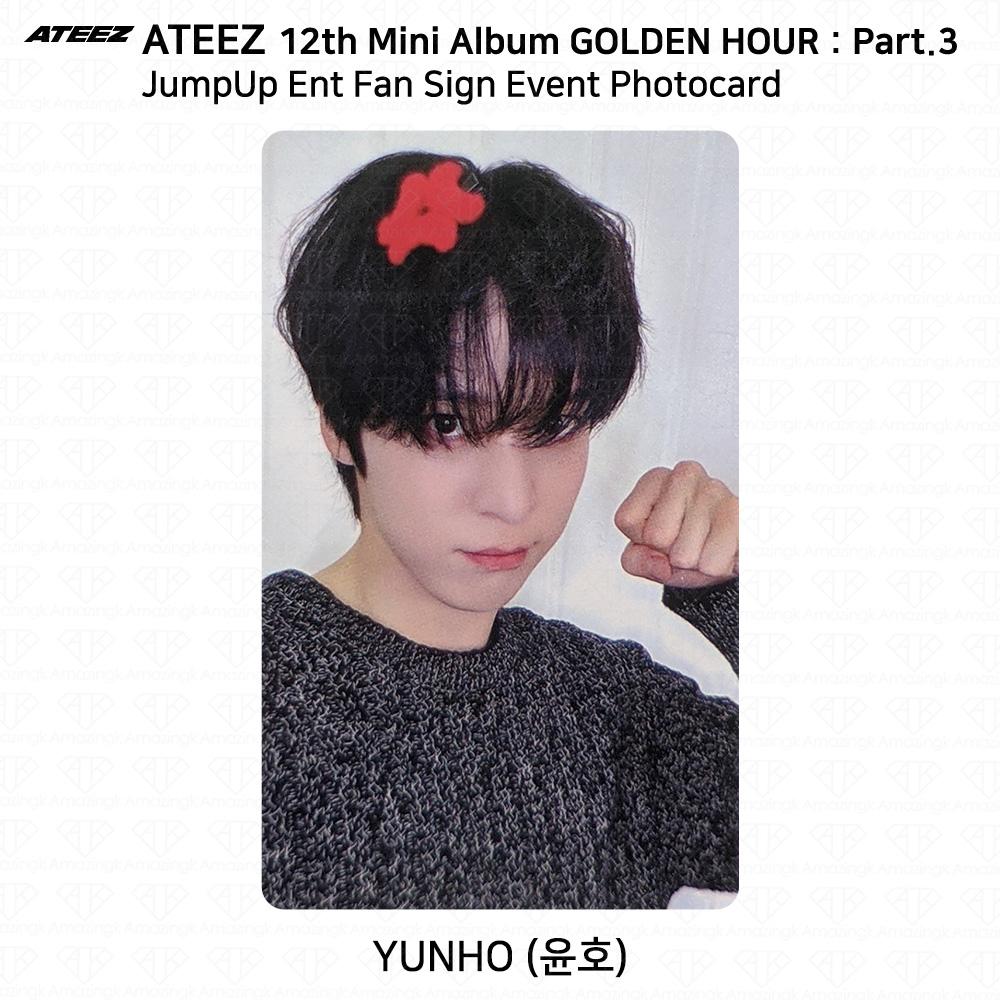 ATEEZ 12-й Мини Золотой Час Часть 3 JumpUp Ent Фотокарточка с автографом для фанатов KPOP K-POP