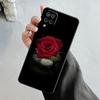 Чехол для Samsung Galaxy A70 A70s A50 A30s A04s A20s A20e A02 A02s A03 A42 M52 M31 M04, чехол с розой, тюльпаном, зелеными побегами, цветами