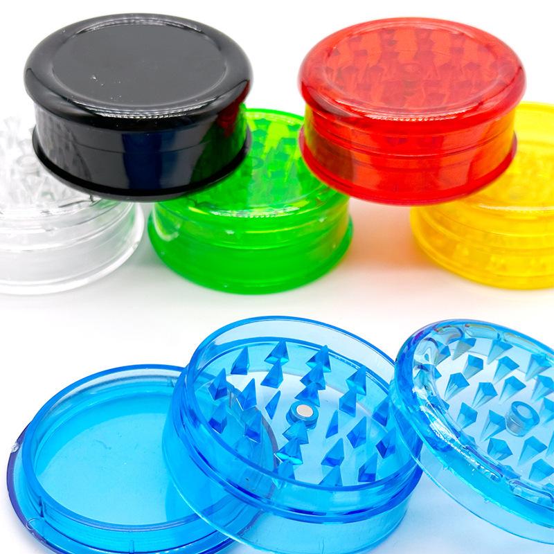 60mm 3-Layer Colored Plastic Grinder