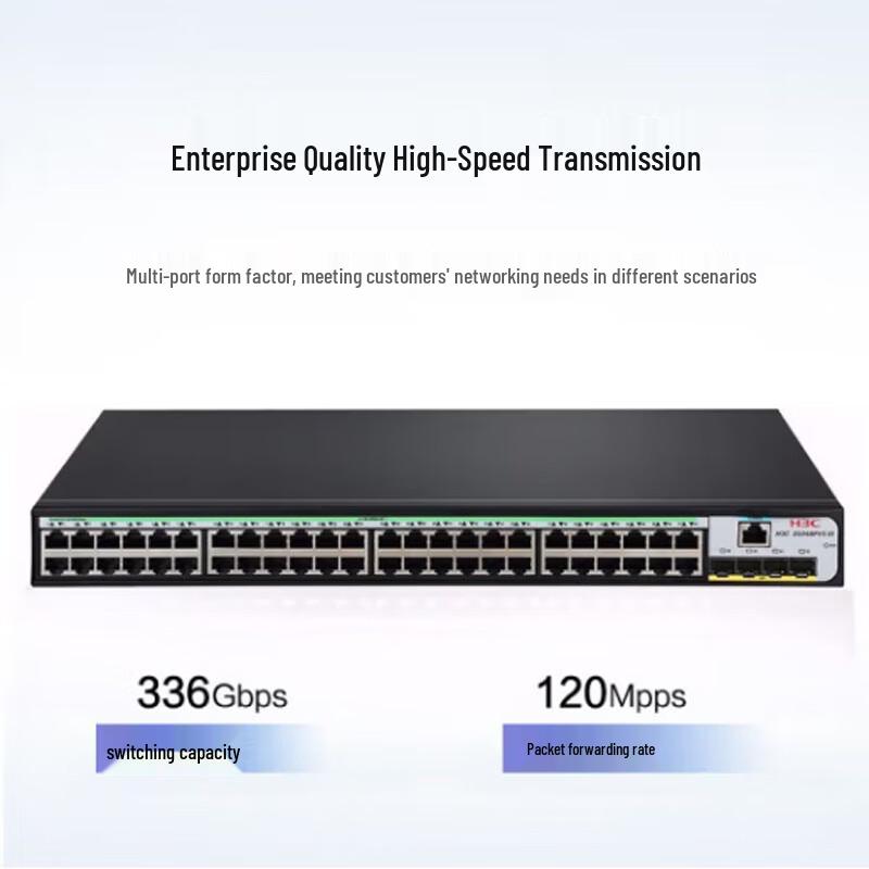 H3C S5048PV5-EI-PWR Managed Gigabit PoE Switch