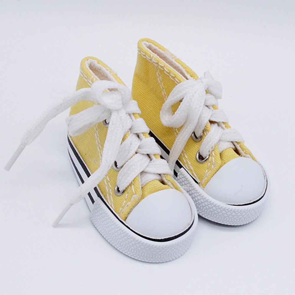 Кеды из холста 7,5 см для кукол BJD 13-го размера, модные мини-кеды, DIY, ручная работа, аксессуары для кукол 60 см, 1 пара