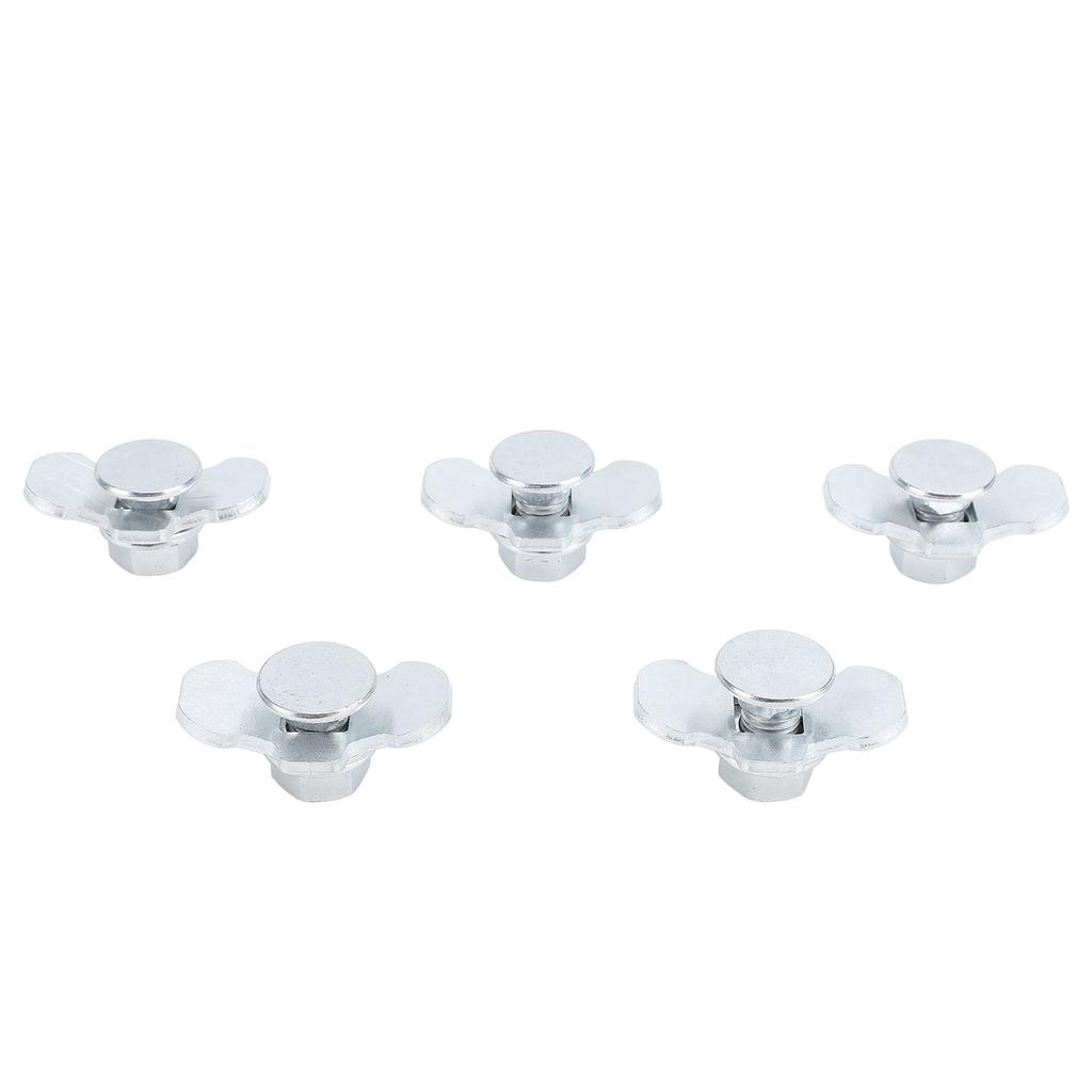 5pcs L Track Double Lug Threaded Stud Nut Fitting M10x20mm for Truck Bed Trailer Control Pickup RV ATV