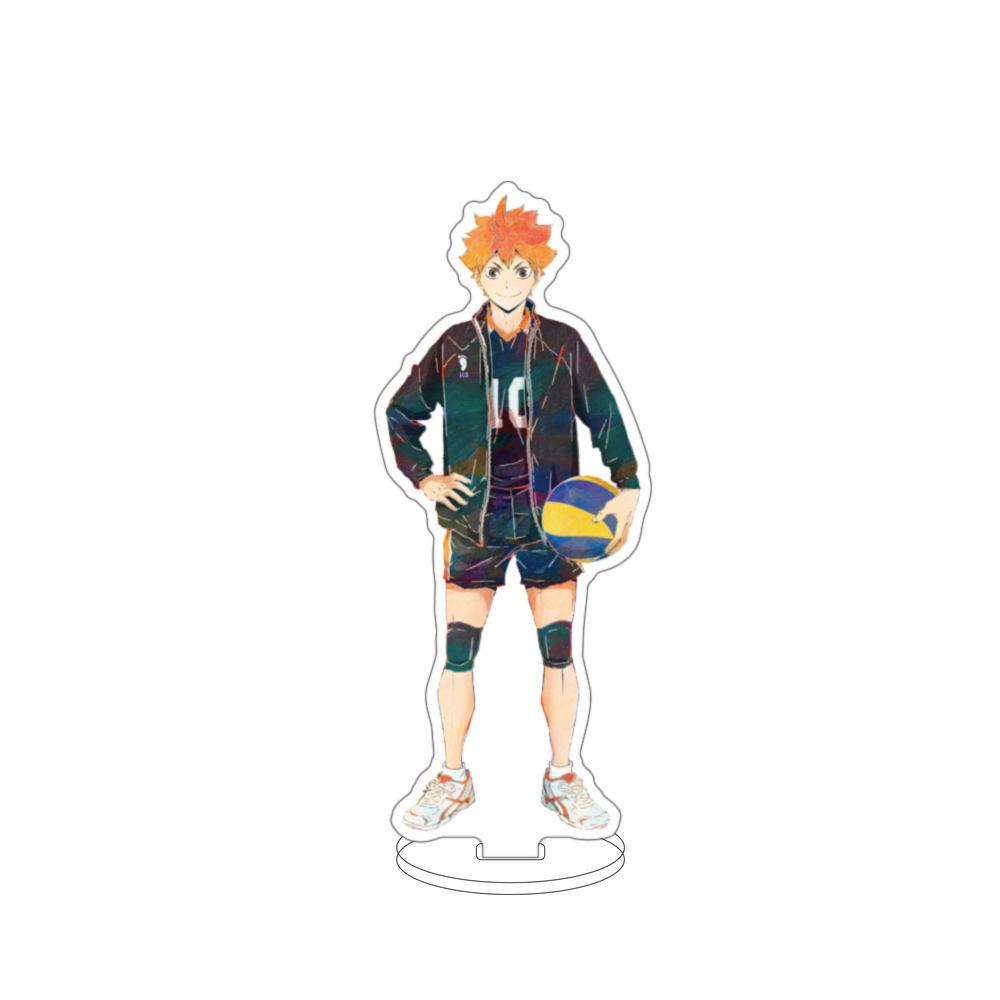 Anime Haikyuu!! Acrylic Desk Stand Figures Models Volleyball Teenagers Figures Plate Holder Cake Topper Cosplay Table
