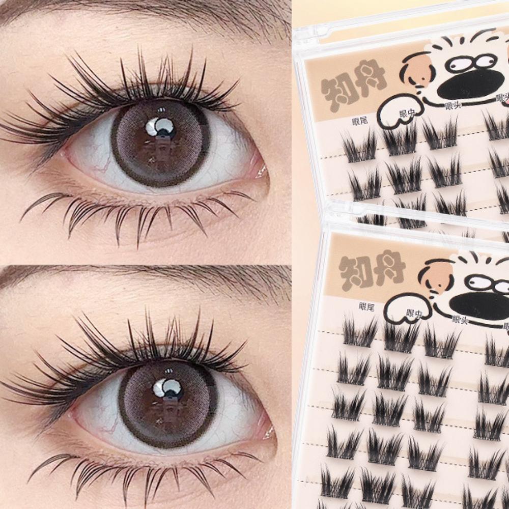 DIY Self-adhesive Lash Clusters Reusable False Eyelash Clusters Cute Adhesive False Eyelashes Lady