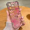 Чехол с узором из розовых бантиков для iPhone 17 Pro Max Coque iPhone 16 15 14 13 Pro Max 11 Ударопрочный Прозрачный Мягкий Силиконовый Чехол