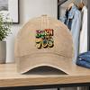 1pc Vintage 70s Retro Style Printed Washed Baseball Cap Classic Casual Unisex Allseason Duckbill Hat Adjustable Size Suitable