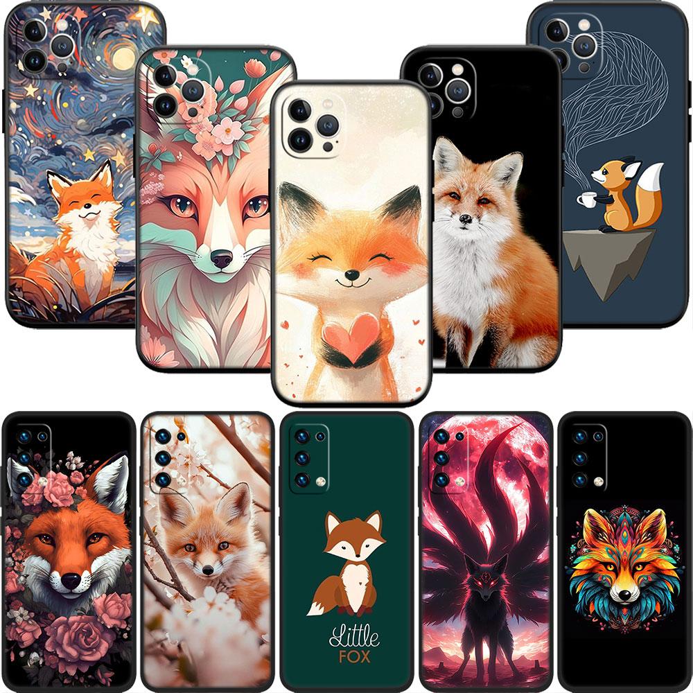BF60 Fox забавный Арт Чехол для телефона для Samsung Galaxy M06 M15 M16 M35 M55 M56 A36 A42 A50 A50S A51 A52 A32 A33 A05 A05S A06 A16 A20