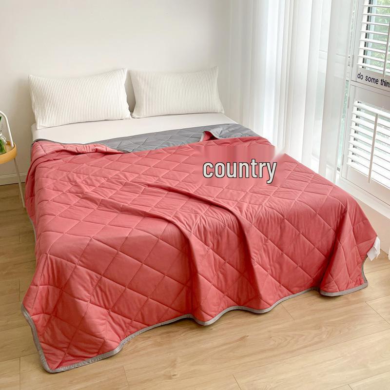 Охлаждающее летнее одеяло из ледяного шелка класса А - Однотонное, машинная стирка, тонкое подарочное одеяло для односпальных и двуспальных кроватей