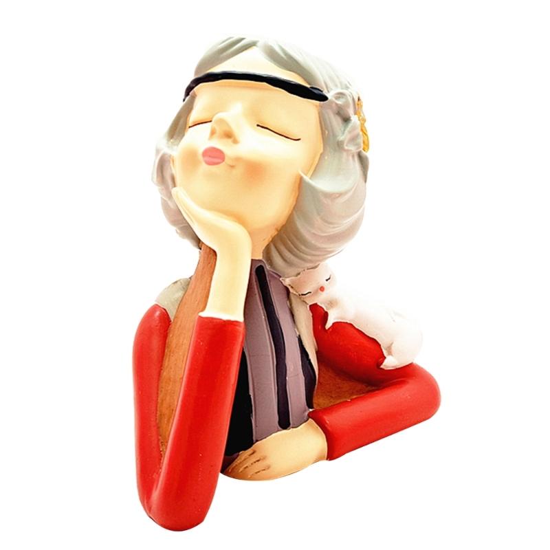 Backpack Girl Gypsum Flower Silicone Mold Epoxy Resin Casting Mold Succulent Vase Cement Mold Pen Holder Mold