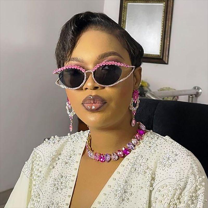 Солнцезащитные очки со стразами для женщин, роскошные брендовые мужские очки в стиле стимпанк, аксессуары для вечеринок и пляжа