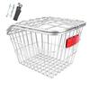 Bike Rear Storage Basket Heavy Duty Large Capacity Universal MTB Road Mountain Bicycle Metal Wire Basket Bike Accessories