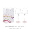 European Style Flamingo Gradient Pink Wine Glass