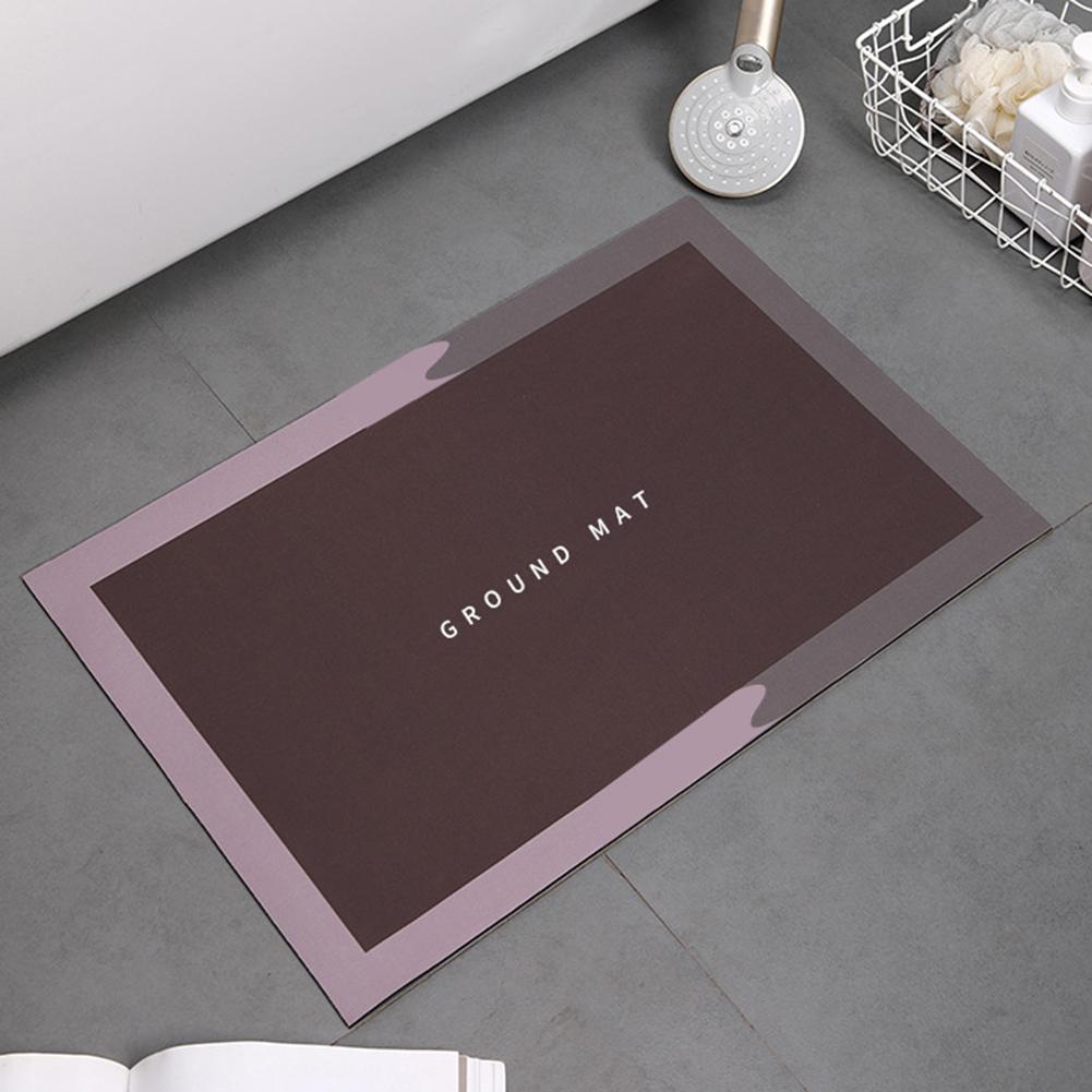 40*60cm Bath Carpet Absorbent Quick-Drying Crystal Velvet Non-slip