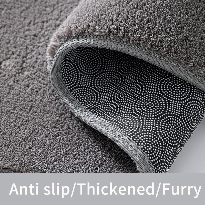 Thickened Floor Mat Bubble Velvet Home Carpet Bedroom Kitchen Mat Bathroom Water Absorption Non-Slip Foot Mat Toilet Door Mat