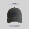 Unisex Cotton Baseball Cap With Embroidered Letter Design Adjustable Wide Brim Sun Hat Fall Winter