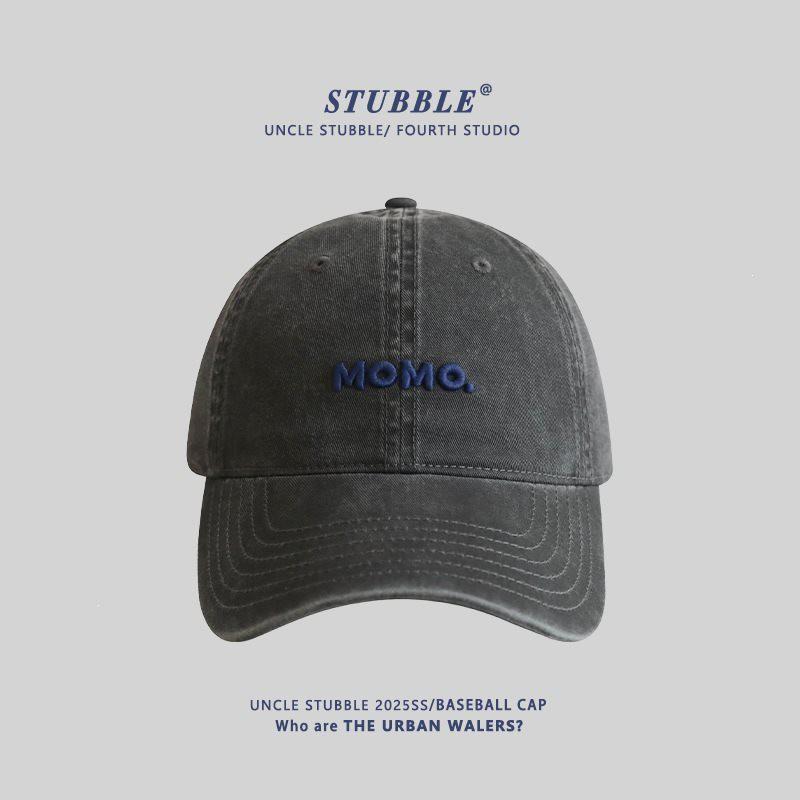 Unisex Cotton Baseball Cap With Embroidered Letter Design Adjustable Wide Brim Sun Hat Fall Winter