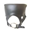 Black Head Harness Restraints Blindfold Open Mouth Ring Gag   Gags
