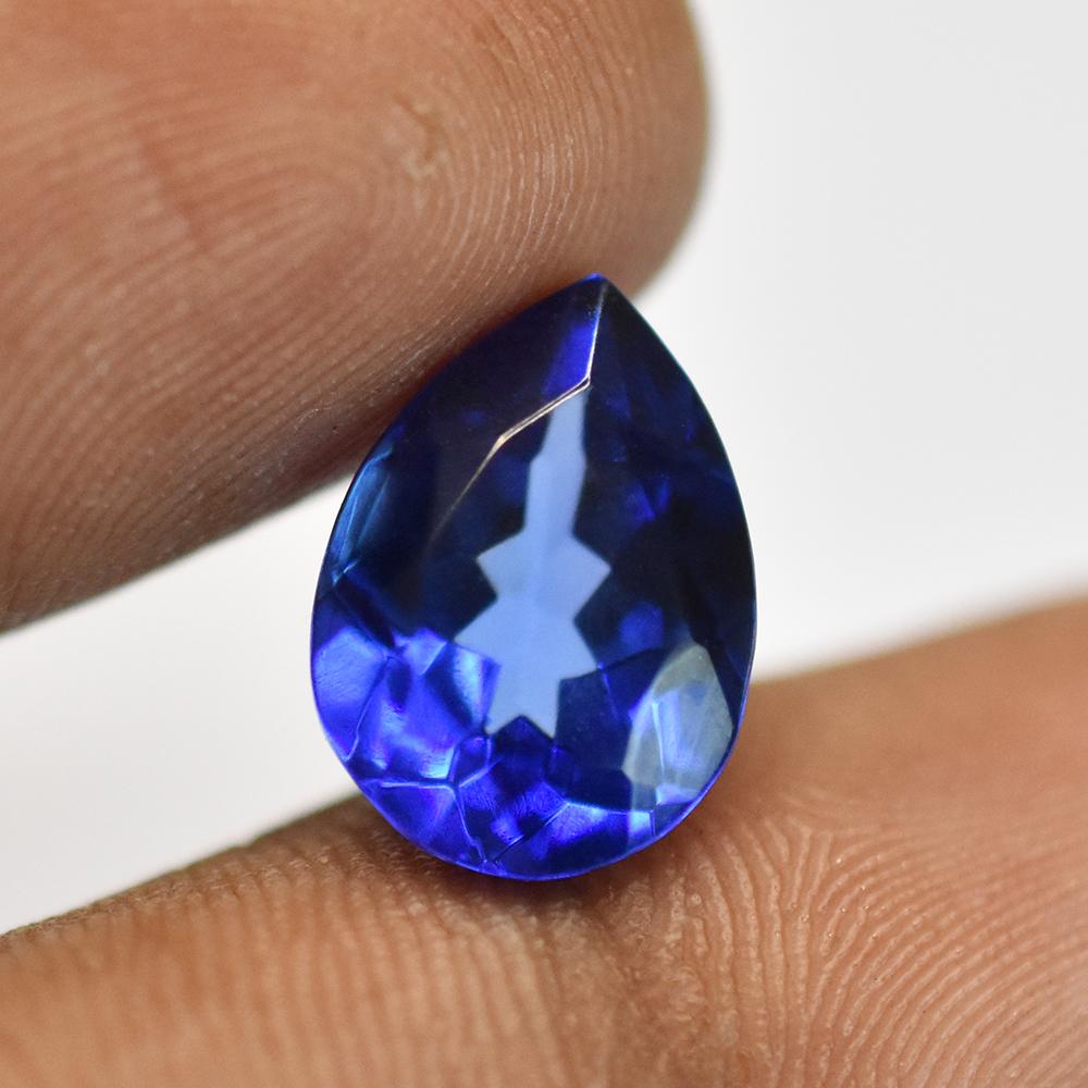 7.85 Ct Pear Shape NATURAL Tanzanian Tanzanite Blue Loose Gemstone