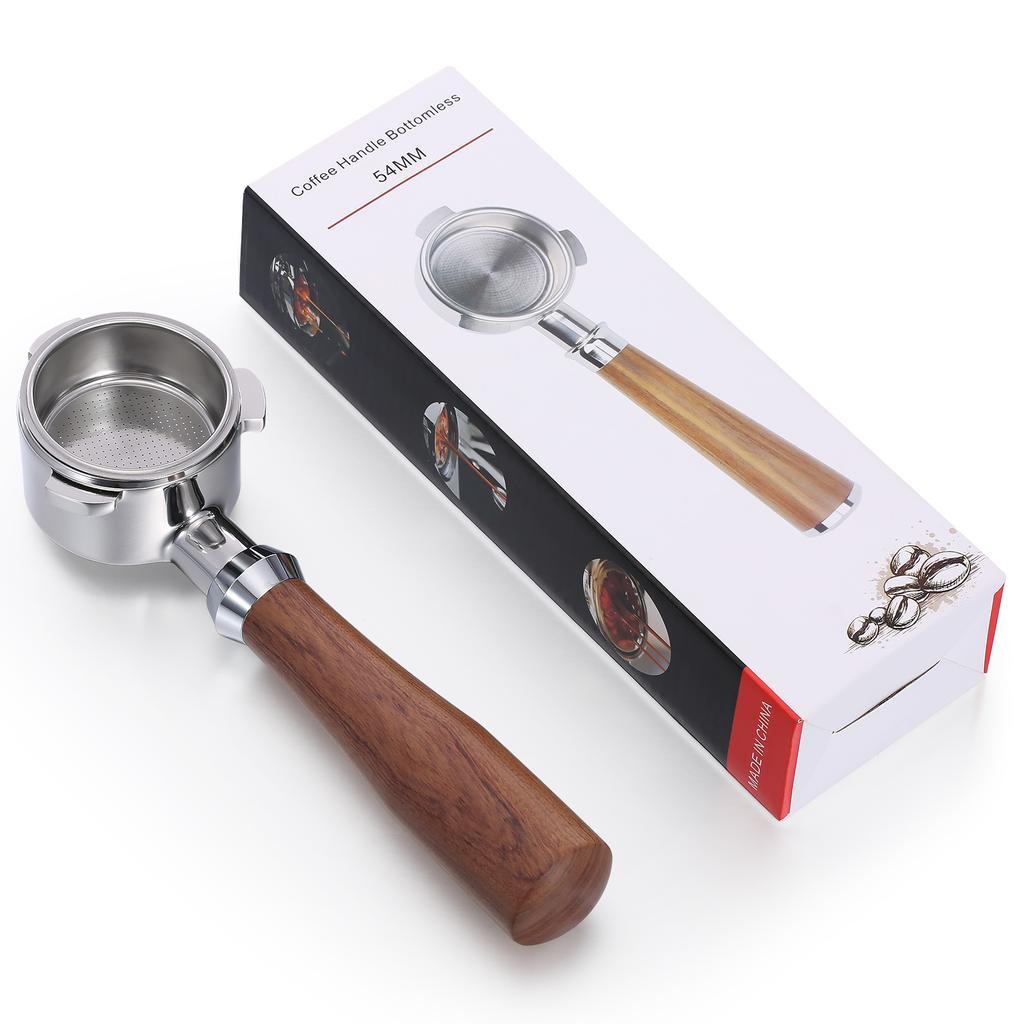 Aoresac Держатель бездонного фильтра для эспрессо, 54 мм, 3 уха, держатель фильтра для кофе, экстракция кофе